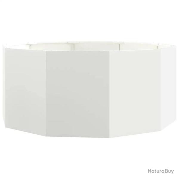 Jardini�re ronde ext�rieure durable 120 x 120 x 50 cm design moderne pour jardin balcon en acier bl