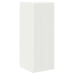 Meuble TV mural moderne 30 x 31 x 80 cm design minimaliste gain de place en bois d'ing&eacute;nierie blanc