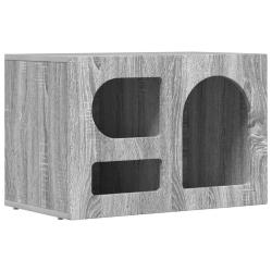 Meuble TV moderne &eacute;pur&eacute; pour salon chambre 60 x 35 x 40 cm rangement pratique en bois gris sonoma 0