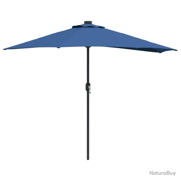 Parasol de jardin moderne pliable 294 x 150 x 224 cm avec �clairage LED d�co ext�rieur en polyester