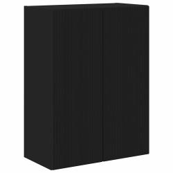 Meuble tv mural rectangulaire design contemporain 59,5 x 31 x 80 cm en bois d'ing&eacute;nierie noir 02_00
