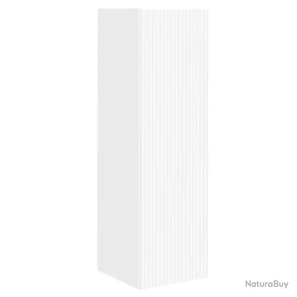 Meuble TV mural moderne minimaliste 30 x 31 x 100 cm avec rangement pratique en bois d'ing�nierie b