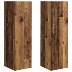 Meuble TV mural moderne 30 x 31 x 100 cm rangement pratique style minimaliste en bois d'ing&eacute;nierie