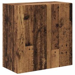 Meuble TV mural rectangulaire minimaliste avec rangement multiples 59,5 x 31 x 60 cm en bois d'ing&eacute;