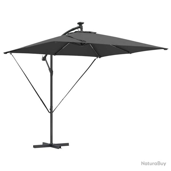 Parasol d�port� inclinable moderne jardin 249 x 249 x 250 cm en acier anthracite 02_0058773