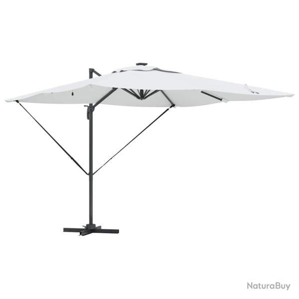 Parasol d�port� rectangulaire 286 x 284 x 270 cm avec rotation 360� pour jardin terrasse en alumini