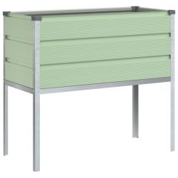 Jardini&egrave;re sur&eacute;lev&eacute;e moderne pour jardin 100 x 45 x 90 cm style industriel finition brillante en ac