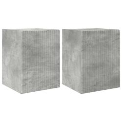 Meuble TV mural moderne design minimaliste 30 x 31 x 40 cm en bois d'ing&eacute;nierie b&eacute;ton 02_0054941