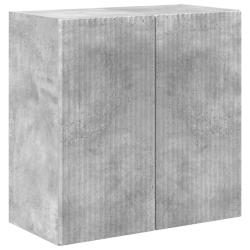Meuble TV mural minimaliste contemporain avec rangement optimal 59,5 x 31 x 60 cm en bois d'ing&eacute;nie