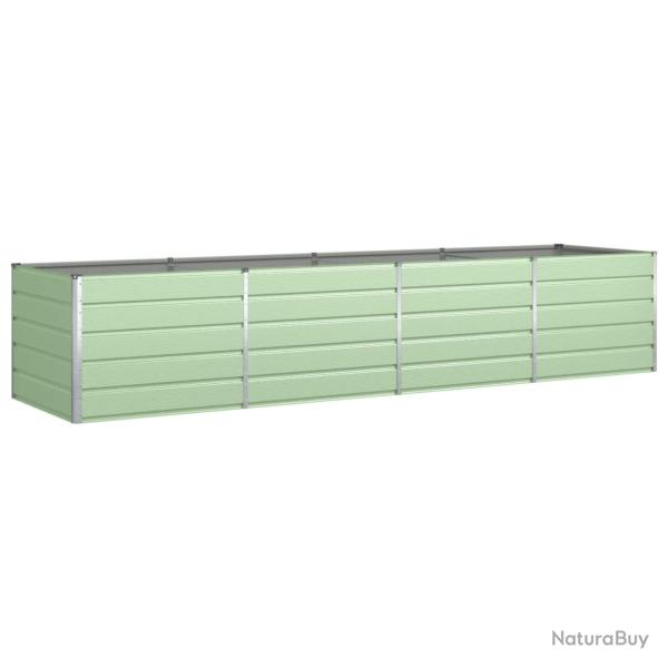 Jardini�re moderne en acier galvanis� 195 x 100 x 45 cm pour un jardin esth�tique et fonctionnel en