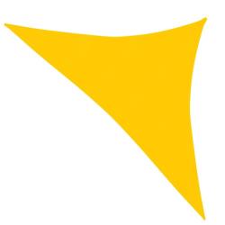Voile d'ombrage 160 g/m&sup2; jaune 3 x 3 x 4,2 m pehd 02_0009125
