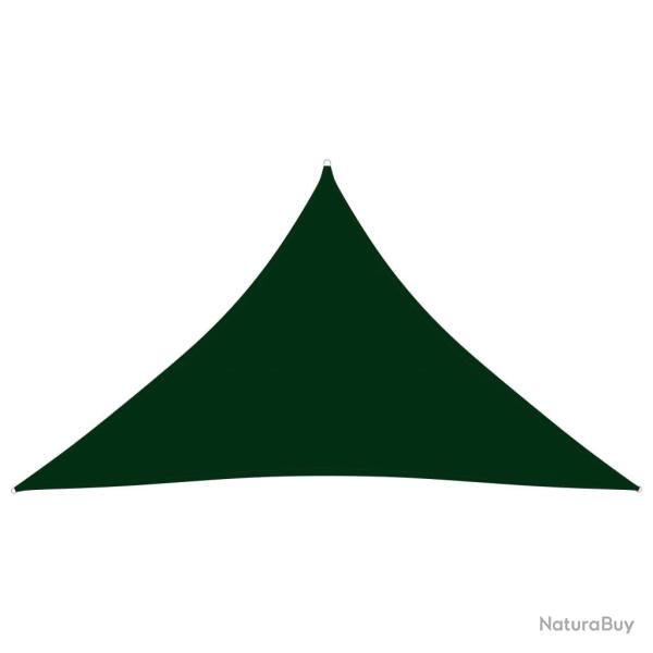 Voile toile d'ombrage parasol tissu oxford triangulaire 3 x 3 x 4,24m vert fonc� 02_0009833