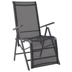 Transat chaise longue bain de soleil lit de jardin terrasse meuble d'ext&eacute;rieur inclinable de terras