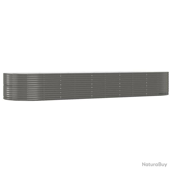 Jardini�re bac lit sur�lev� plantes fleurs terrasse jardin de jardin 447 x 140 x 68cm acier enduit