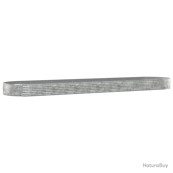 Jardini�re bac lit sur�lev� plantes fleurs terrasse jardin de jardin acier enduit de poudre anthrac