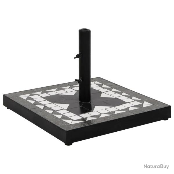 Base de parasol carr�e robuste ajustable 40 x 40 x 28 cm en fer noir 02_0047372