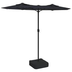 Parasol de jardin &agrave; double t&ecirc;te 316 x 145 x 240 cm protection anti-UV design &eacute;l&eacute;gant en polyester n