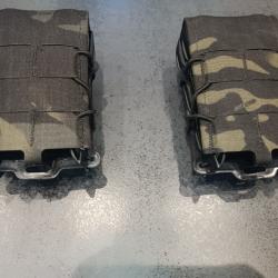 PORTE-CHARGEURS DOUBLE AR/AK MULTICAM BLACK HSGI X2R