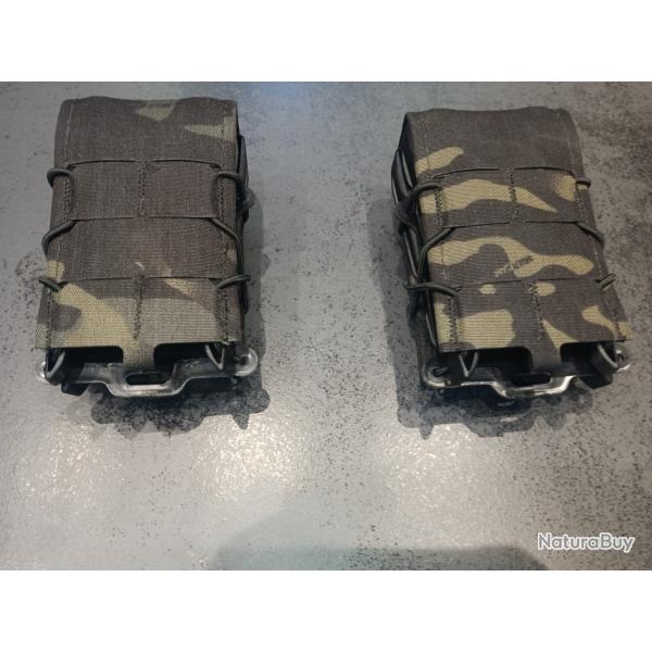 PORTE-CHARGEURS DOUBLE AR/AK MULTICAM BLACK HSGI X2R