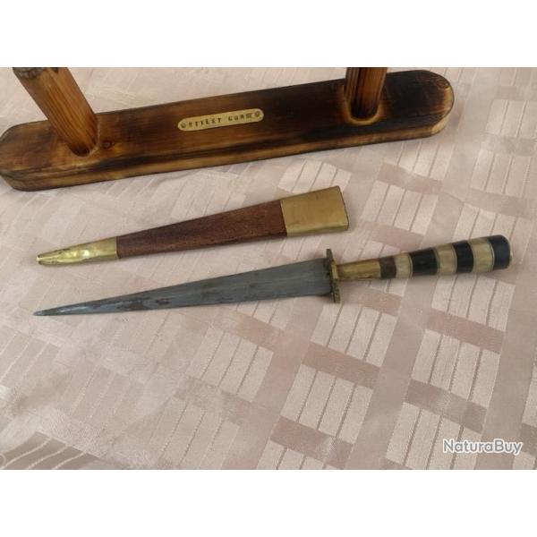 stylet corse de 28.7 cm en corne et os