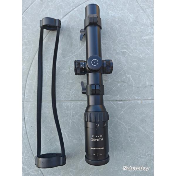Lunette battue Schmidt & Bender Zenith 1.1-4x24