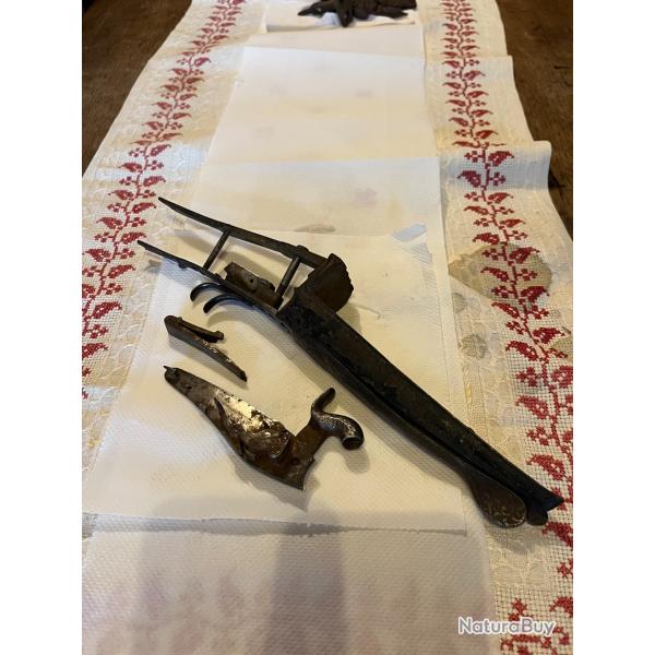 une bascule de fusil juxtapos�  a broche