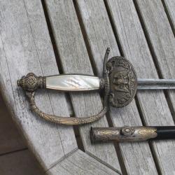 Ep&eacute;e second Empire avec fourreau