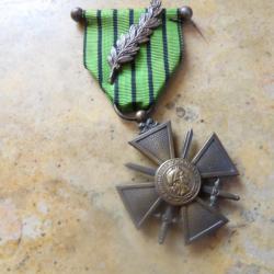Croix guerre Etat Fran&ccedil;ais Vichy 1939 1940 palme barrette 39 40 deuxi&egrave;me guerre ww2 bataille France