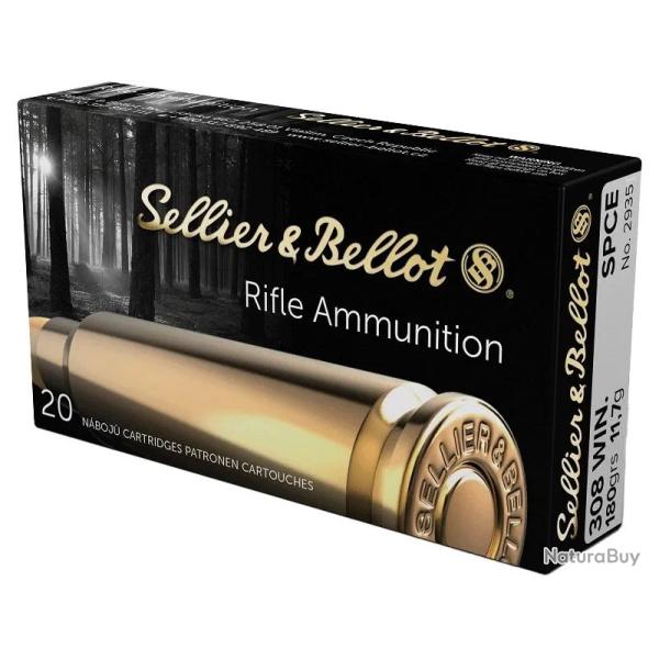 Balles Sellier & Bellot SPCE 308 Win 180gr