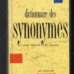 dictionnaire des synonymes de henri bertaud du chazaud