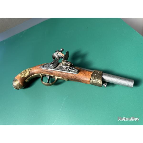R�plique pistolet � silex