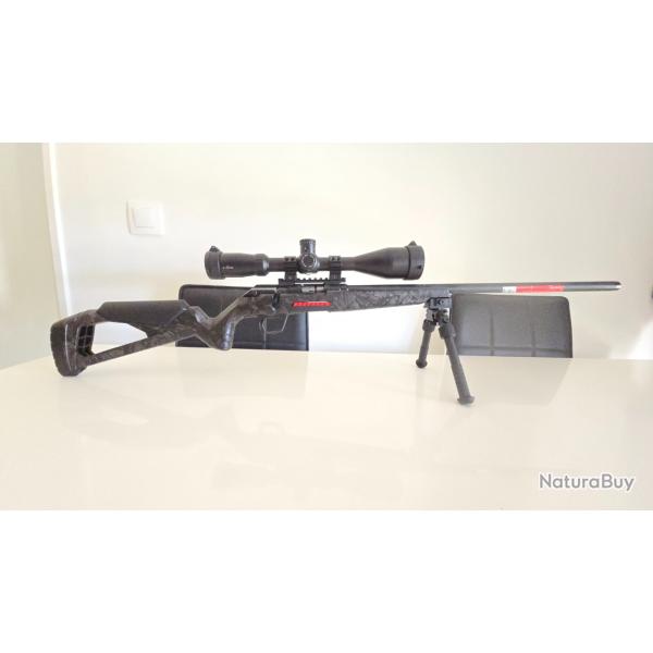 Lunette de tir 4-16x50 Solognac + Anneaux Hawke