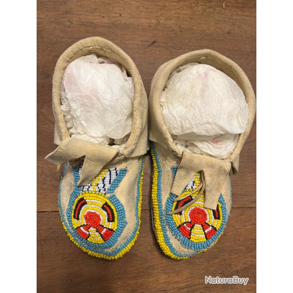 Mocassins indien des plaines perl�s taille 38