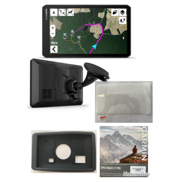 Garmin GPS DriveTrack 72 + carte topographique V7 France enti�re + coque+ verre tremp�