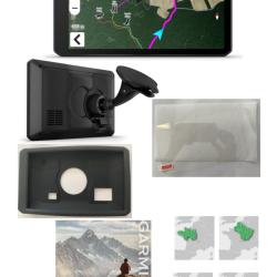 Garmin GPS DriveTrack 72 + carte topo V6-V7 1/4 de France + coque + verre tremp&eacute;