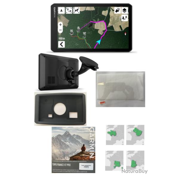 Garmin GPS DriveTrack 72 + carte topo V6-V7 1/4 de France + coque + verre tremp�