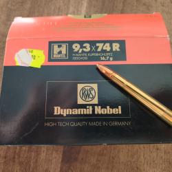 Boite Rws 9.3x74R H mantel