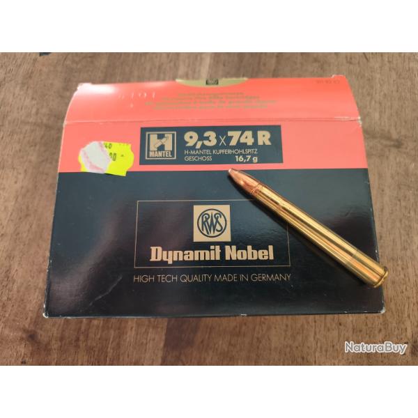 Boite Rws 9.3x74R H mantel