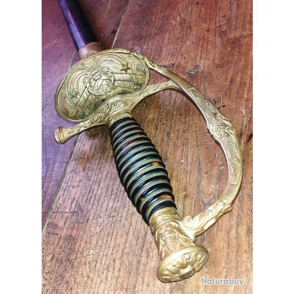 EPEE DE GENERAL DE BRIGADE AVEC SON FOURREAU D'ORIGINE