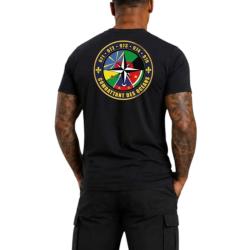 T-shirt &laquo; Rose des oc&eacute;ans &raquo; - Combattant des oc&eacute;ans - Coton 190 g (noir) XXL/120