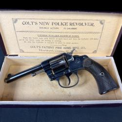 SUPERBE COLT NEW POLICE cal. 32sw num&eacute;ro 12559 EN BOITE D'ORIGINE