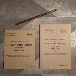 Guides techniques PISTOLET AUTOMATIQUE 9 mm model 1950 + Baguette de nettoyage en laiton
