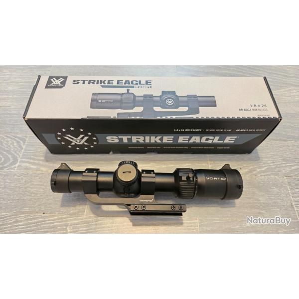 Lunette LPVO Vortex Strike Eagle 1-8x24 MOA avec montage
