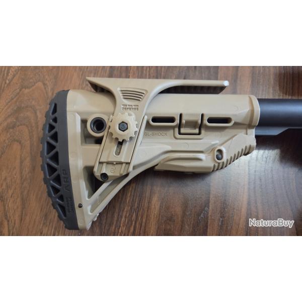 Crosse, Poign�e pistolet, + Poign�e avant Fab Defense Tan (FDE) pour AR15