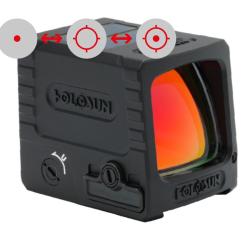Holosun AEMS-MACRO-RD-MRS viseur point rouge compact et ferm&eacute; 2 MOA dot / 32 MOA circle