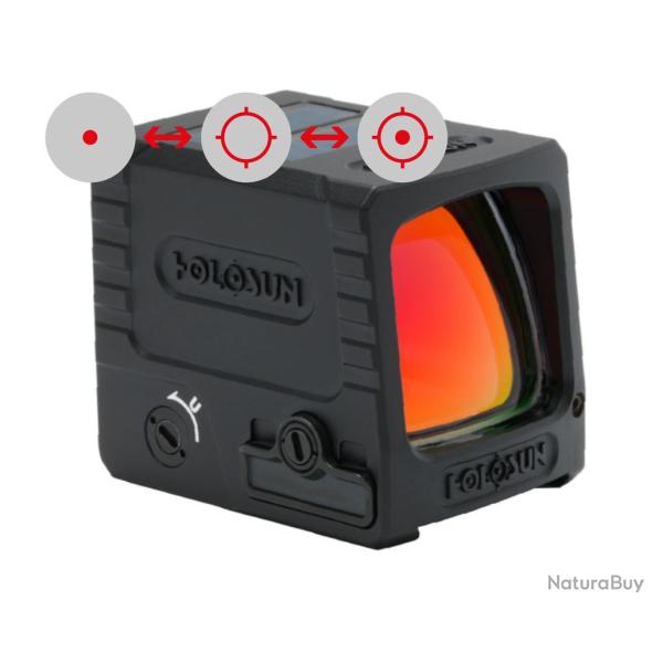Holosun AEMS-MACRO-RD-MRS viseur point rouge compact et ferm� 2 MOA dot / 32 MOA circle