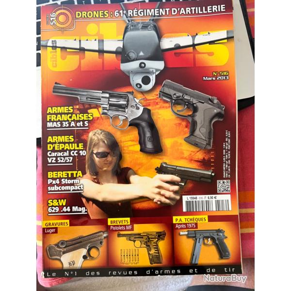 Caracal CC 10, Beretta Px4, P.A. tch�ques... revue TIR CIBLES num�ro 516 mars 2013