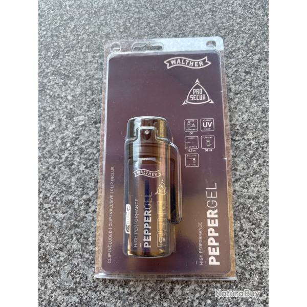 Bombe prosecur gel poivre 50ml Walther