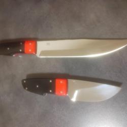 Set de chasse Coutelier G&eacute;rard Masse  , tranchant rasoir !!