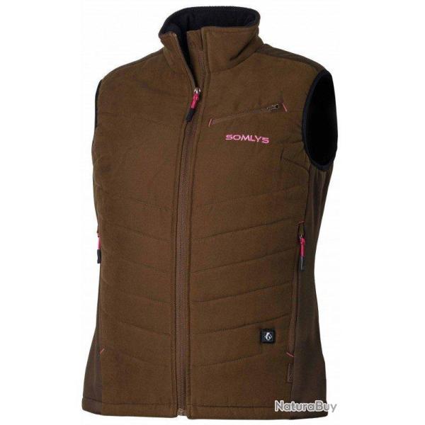 Gilet chauffant femme new Prestige marron SOMLYS-M